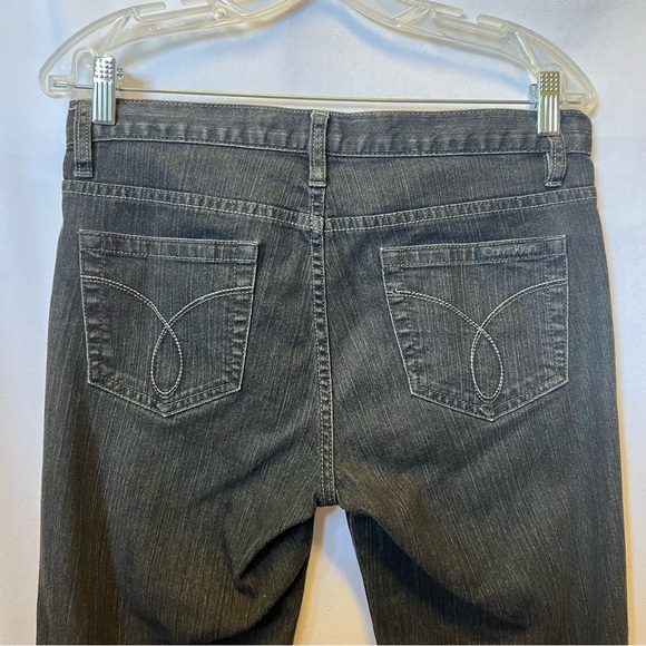 Calvin Klein Women’s Straight leg Gray Denim Jeans Pants - Picture 5 of 8